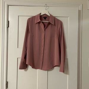 RW&CO. Mauve Button-Down Blouse